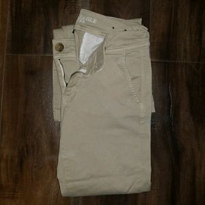 American Eagle super stretch soft fabric khaki